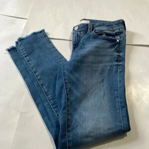 Zara jeans raw hem size 4